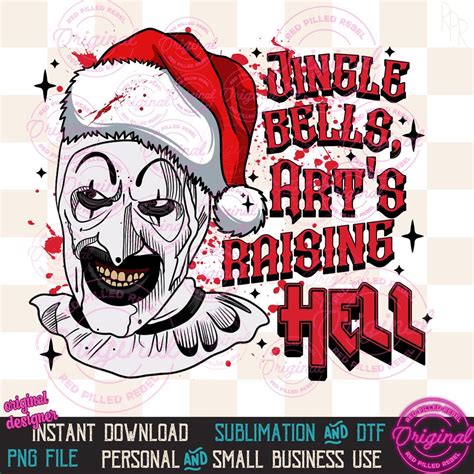 Terrifier 3 Art the Clown Christmas PNG Horror Slasher Scary Movie ...
