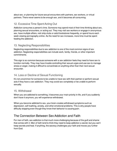PPT - Signs of Sex Addiction PowerPoint Presentation, free download ...