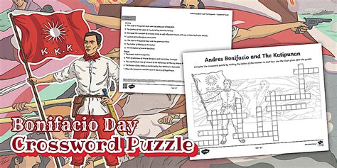 Andres Bonifacio and The Katipunan Crossword Puzzle | Grades 6 | Twinkl PH