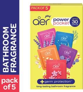 Godrej Aer Power Pocket Assorted Fragrance Blocks Bathroom Fragrances ...