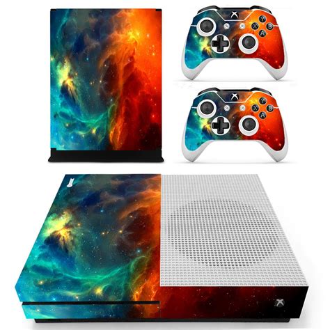 SKINOWN Skin Sticker for Microsoft Xbox One S Slim Console and 2 ...