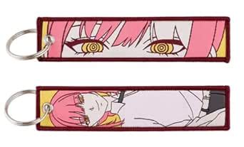 Pinstant Chainsaw Man Makima Anime Manga Keychain Key Tag Chain Fob ...