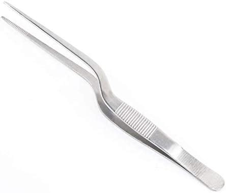 NJ Black Culinary Chef Tweezer 6.3 Inches, Food Placement Tweezer ...