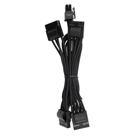 Corsair Premium Cables | Sleeved PSU Modular Pro Cables Type 4 (Black)