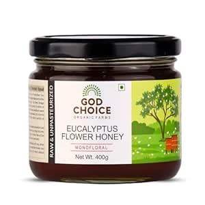 God Choice Organic Farms – 400 GM Raw Monofloral Honey | Eucalyptus ...