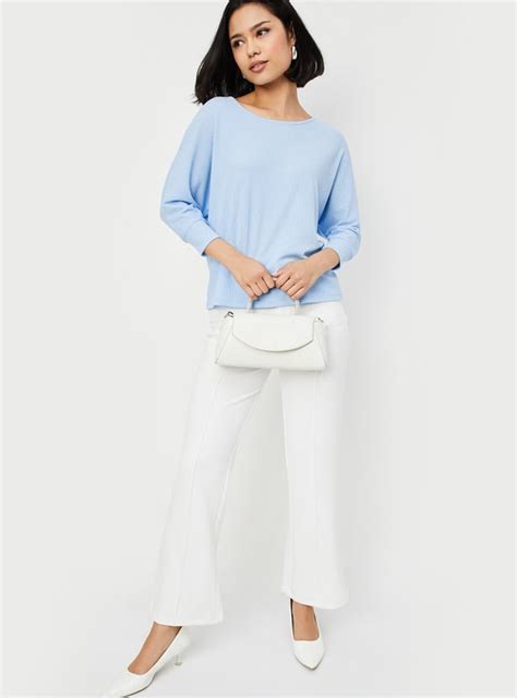 Buy Women Ribbed Knit Top Online at just Rs. 799.0 - 1000015174551 ...