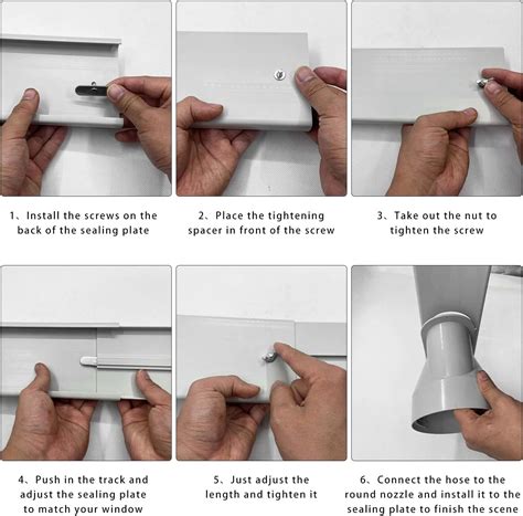 DYUJTMQ Portable Air Conditioner Window Vent Kit, Adjustable India | Ubuy