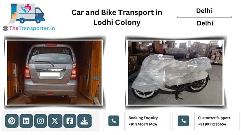 Car bike transport service made easy in Lodhi Colony Delhi