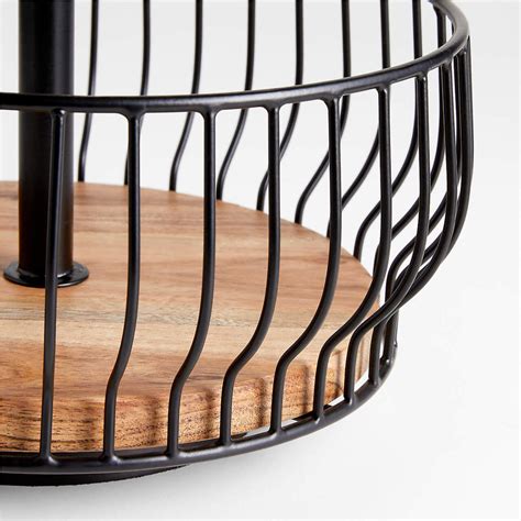 Cora Iron Rotating Condiment Caddy | Crate and Barrel UAE