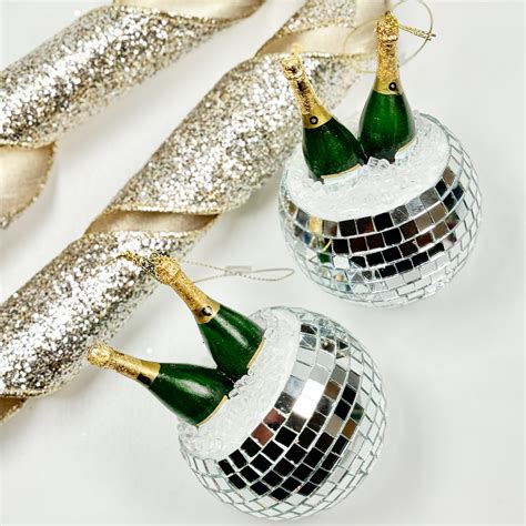 Champagne Disco Ball Ornament - Biscuit Home