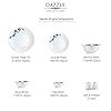 Cello Opalware Dazzle Series Blue Swirl Dinner Set, 20 Pcs | Light ...
