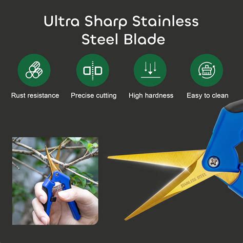 Growneer 3-Pack Curved Blade Pruning Shears with India | Ubuy