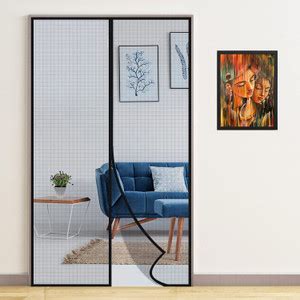 DealFry Magnetic Mosquito Net Reinforced Mesh Curtain with Full Frame ...