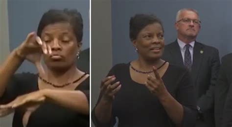 Image result for Fraudulent Sign Language Interpreter