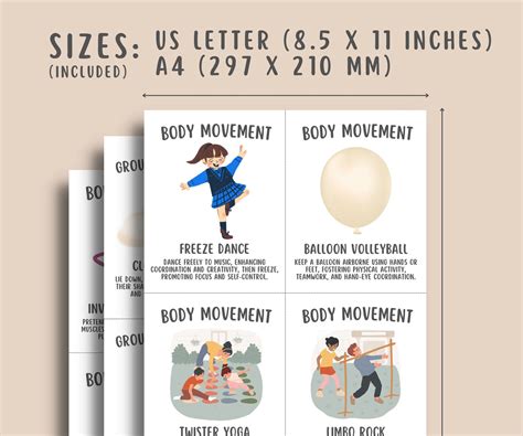 68 Somatic Therapy Coping Skill Cards for Kids – MindSpace