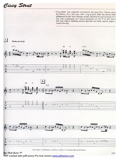 Cissy Strut Bass Tutorial 的图像结果