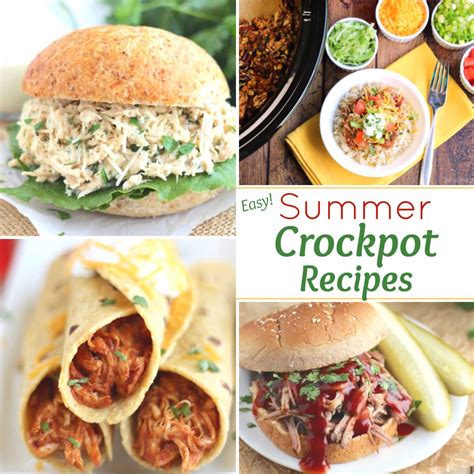 Easy Crockpot Recipes for Summer - Two Healthy Kitchens