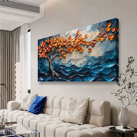 PYABL wall decor Tree of Life Canvas Wall Art Bedroom Wall Decor India ...