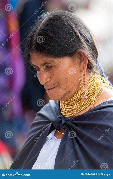 Woman from the Mestizo Ethnic Group in Otavalo, Ecuador Editorial Image ...