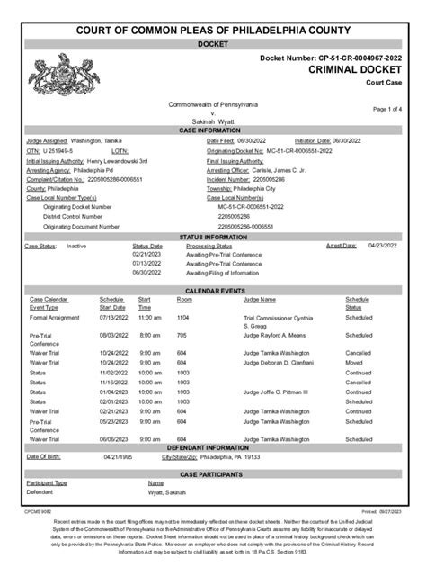 Cowlitz County District Court Calendar - CountyCourtCalendar.com