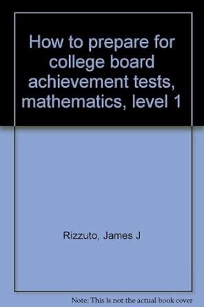 How to prepare for college board achievement tests, mathematics, level ...