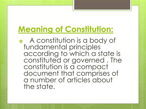Constitution: Why and How | PPTX