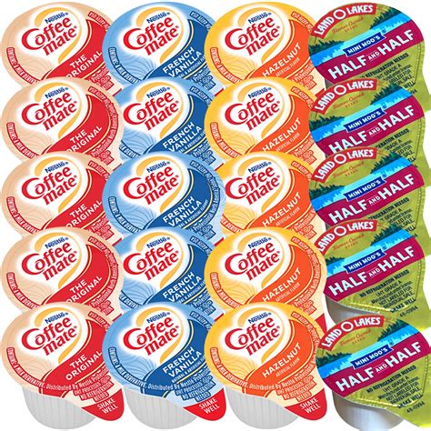 Amazon.com: Coffee Creamer Singles Variety Pack Bundle (48 ct) Includes ...