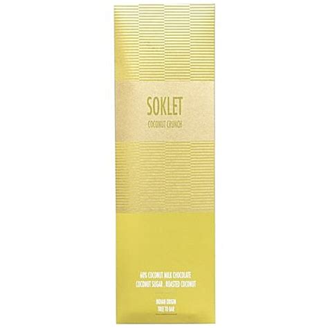 Buy Soklet 60% Coconut Milk Chocolate - Coconut Crunch Online at Best ...