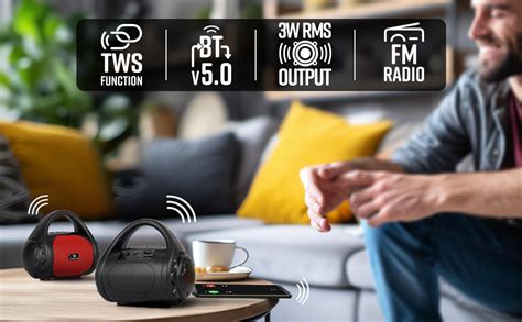 ZEBRONICS County 3W Wireless Bluetooth Portable Speaker with Supporting ...