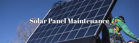 Solar Panel Maintenance