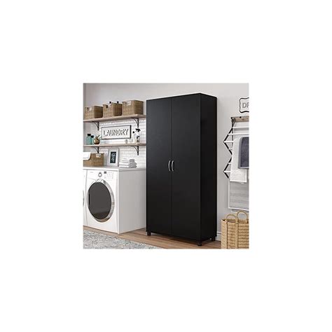 Buy SystemBuild Lonn 36 Utility Storage Cabinet in Black Online at ...