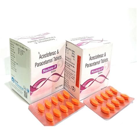 Nactane P - Aceclofenac & Paracetamol Tablets - Ryland Health Care