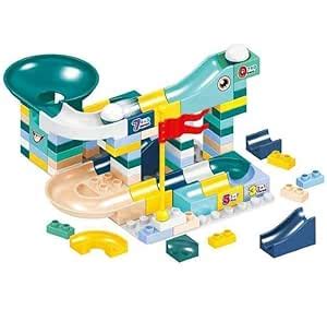 Buy SUNBEET DIY Slide Way Marble Race Run Big Block Maze Balls City ...