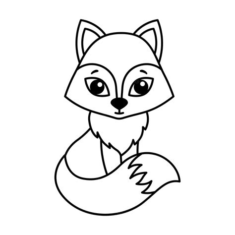 Free Fox Black And White, Download Free Fox Black And White png images ...