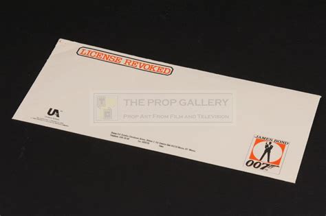The Prop Gallery | Licence Revoked production envelope