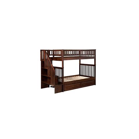 Buy AFI Woodland Staircase Bunk Twin Over Twin with Turbo Charger and ...