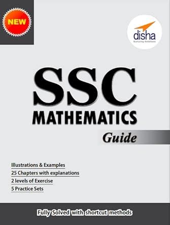 Buy Disha Ssc Mathematics Guide Illustrations And Example Paperback ...