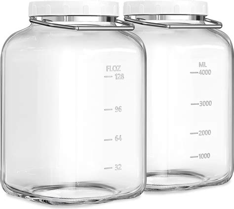 Amazon.com: 1.5 Gallon Large Glass Jar with Lid, Wide Mouth Mason Jar ...
