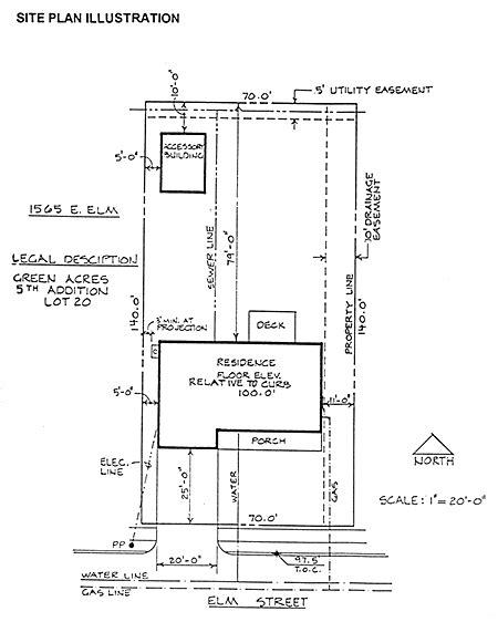 Image result for Building Permit Site Plan Example