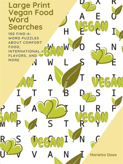 Buy Large Print Vegan Food Word Searches: 100 Find-a-Word Puzzles about ...