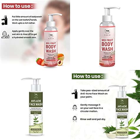 Buy TNW-THE NATURAL WASH COMBO (ANTI ACNE FACE WASH 100 ML + MIX FRUIT ...