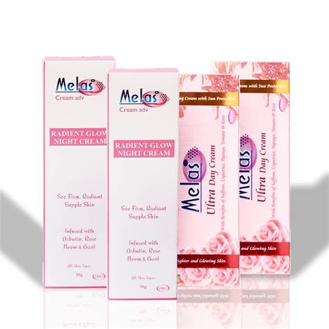 Melas Be Flawless Combo of Day Cream & Night Cream (Pack of 2 Each) for ...