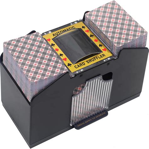Bemecato Card Shuffler 1/2/4 Deck Automatic, Electric Casino Shuffler ...