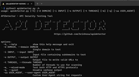 API Scanner 的图像结果