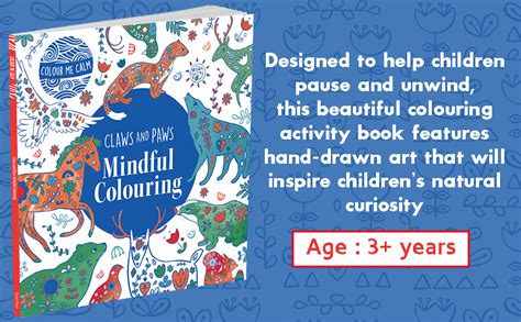 Buy Claws and Paws Mindful Colouring | Colour me calm | Colouring book ...