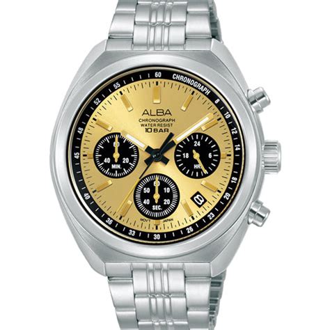 Alba Active Gold Dial Men 40.95mm AT3K01X1