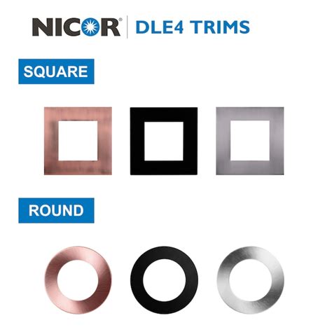 Nicor Lighting DLE4 Edge Lit Aged Copper 710-Lumen Soft White Round ...