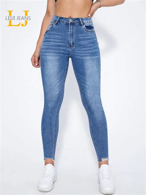 Skinny Ankle Jeans for Women High Waist Stretchy Ladies Denim Jeans ...