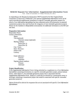 In responding to the Request for Ination (RFI) issued by the New ...