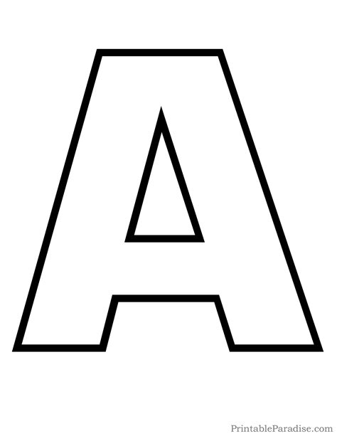 Letter Outline Templates